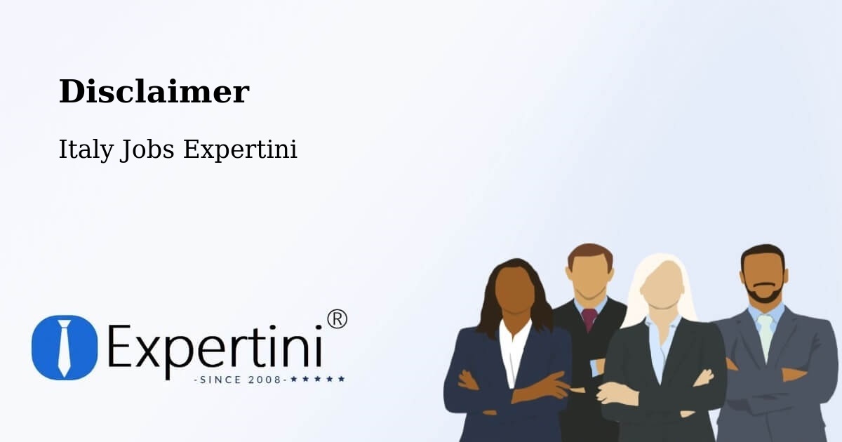 Disclaimer – Castenedolo - Italy Jobs Expertini