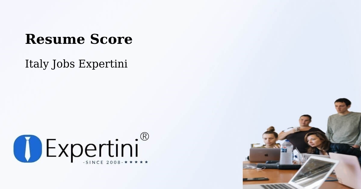 Resume Score & Job Description Match Tool – Castenedolo - Italy Jobs Expertini